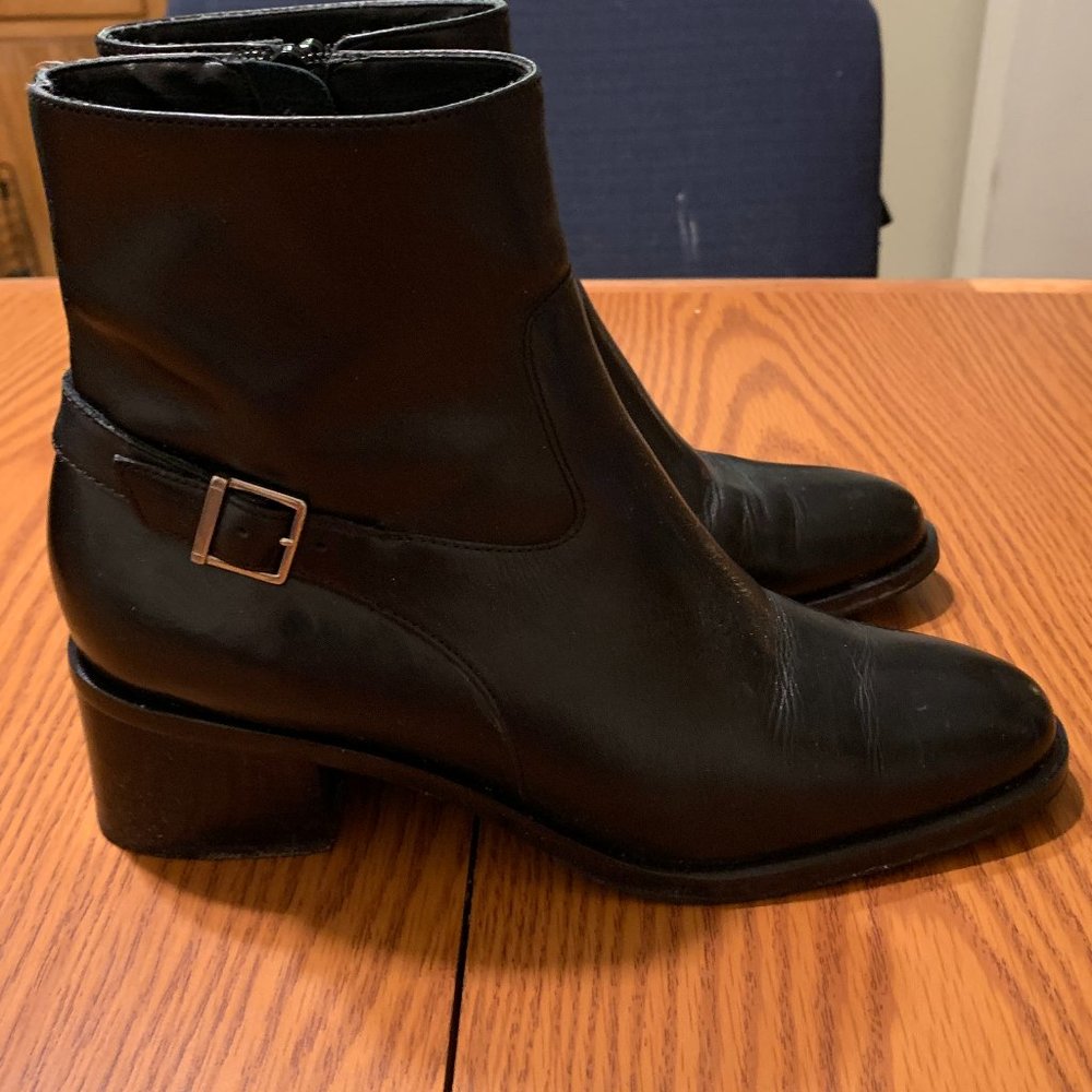 Ralph Lauren Black Calf Olivia Leather Boots - Size 5 1/2 B